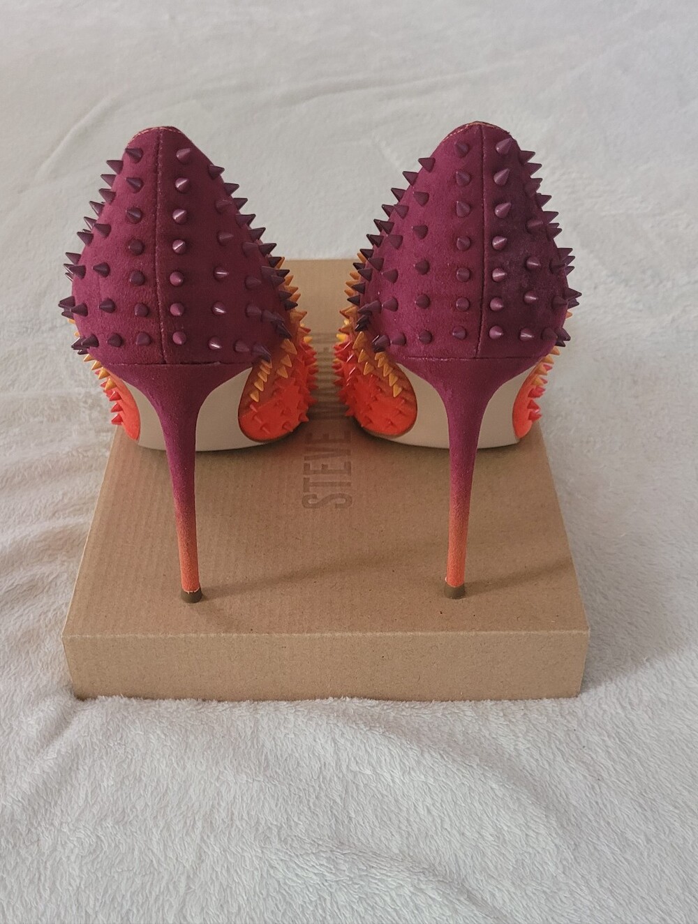 Steve Madden Orange Multi Heels - Picture 2 of 12